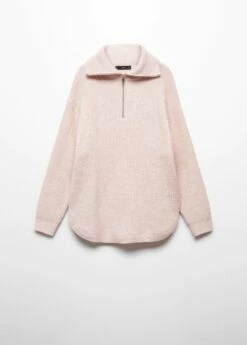 Pull-over Maille Zippé -Promos Mango Boutique 57007732 81 B