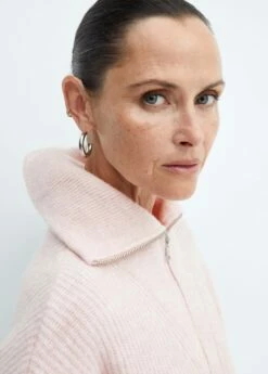 Pull-over Maille Zippé -Promos Mango Boutique 57007732 81 D1