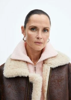 Pull-over Maille Zippé -Promos Mango Boutique 57007732 81 D2