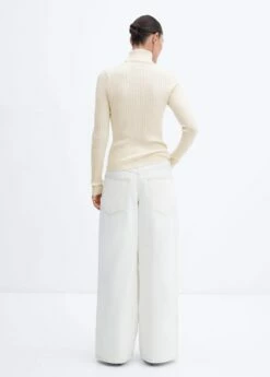 Pull-over à Col Montant En Maille Côtelée 24 Pull-over à Col Montant En Maille Côtelée -Promos Mango Boutique 57007743 05 R