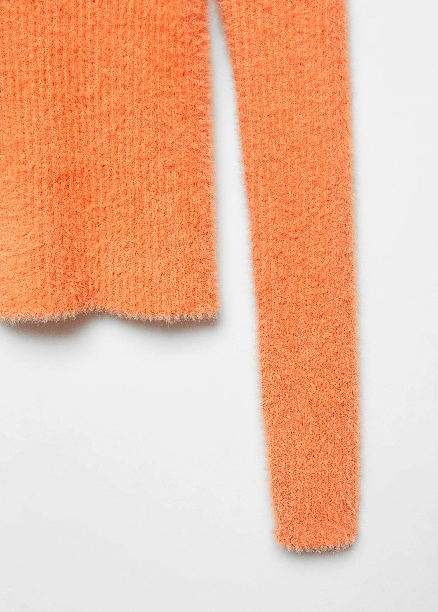 Pull-over Fausse Fourrure Maille Côtelée 8 Pull-over Fausse Fourrure Maille Côtelée – Image 6