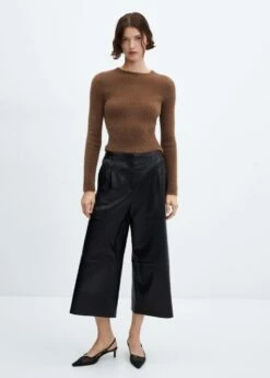 Pull-over Fausse Fourrure Maille Côtelée 25 Pull-over Fausse Fourrure Maille Côtelée -Promos Mango Boutique 57007745 32 99999999 01