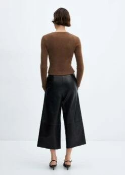 Pull-over Fausse Fourrure Maille Côtelée 26 Pull-over Fausse Fourrure Maille Côtelée -Promos Mango Boutique 57007745 32 R