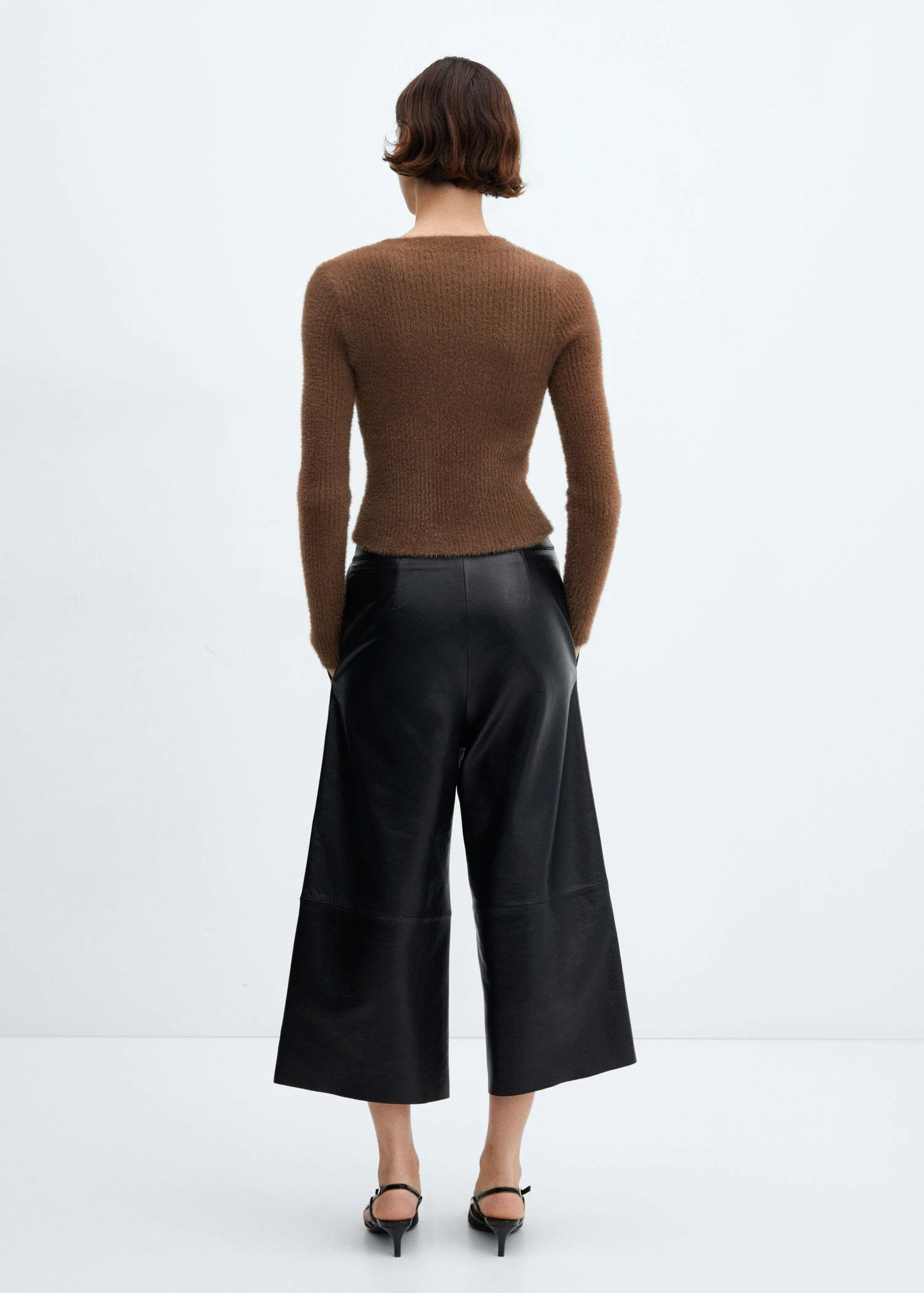 Pull-over Fausse Fourrure Maille Côtelée 12 Pull-over Fausse Fourrure Maille Côtelée – Image 10