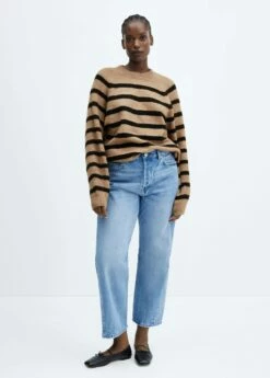 Pull-over Rayé Col Rond -Promos Mango Boutique 57007746 99 D3