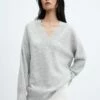 Pull-over Oversize Col V -Promos Mango Boutique 57007751 91