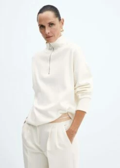 Pull-over Col Roulé Fermeture Éclair