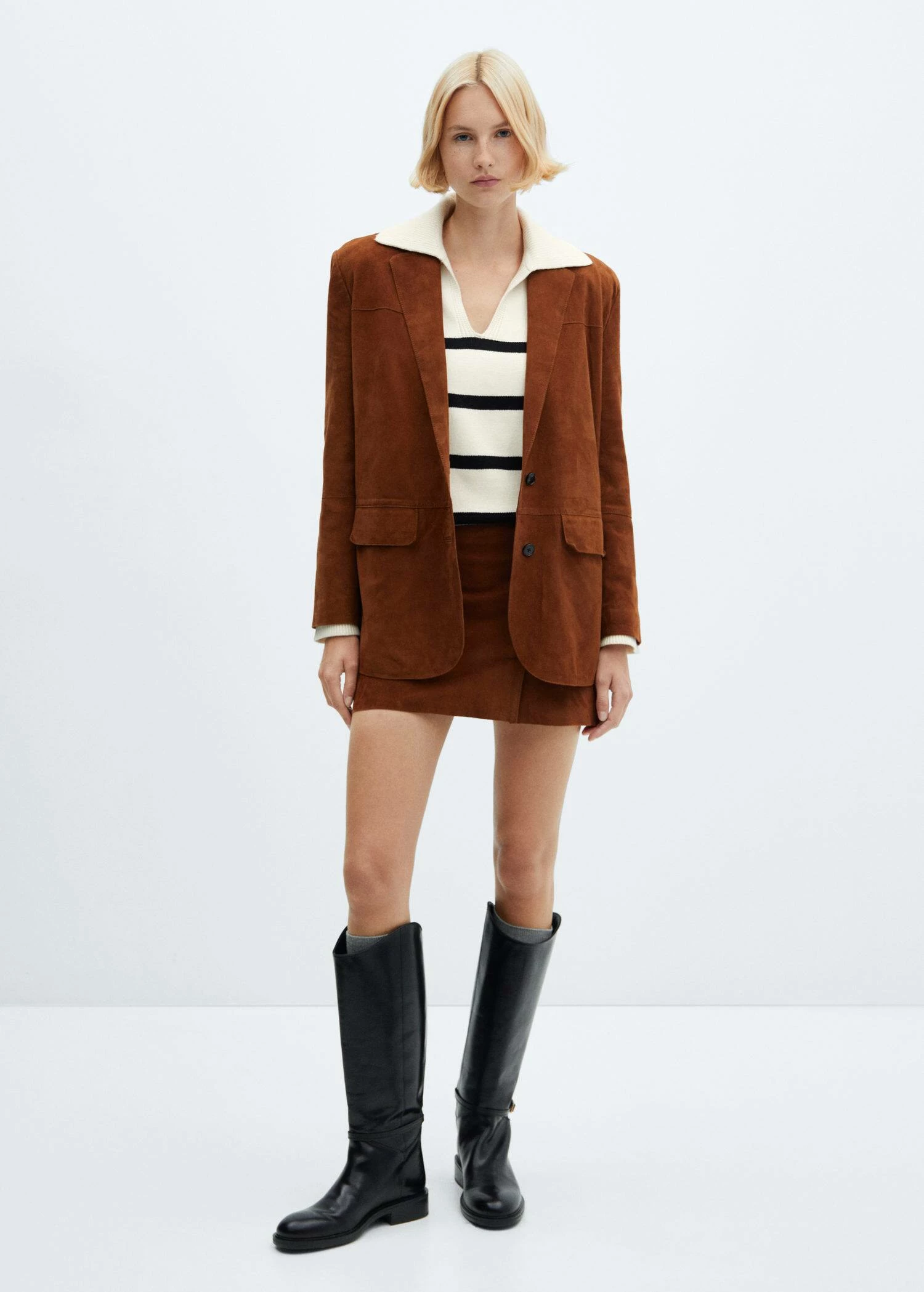 Pull-over Rayures Col Polo 4 Pull-over Rayures Col Polo – Image 2