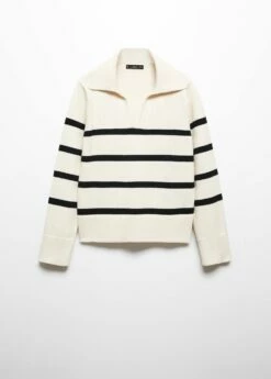 Pull-over Rayures Col Polo 28 Pull-over Rayures Col Polo -Promos Mango Boutique 57007754 05 B