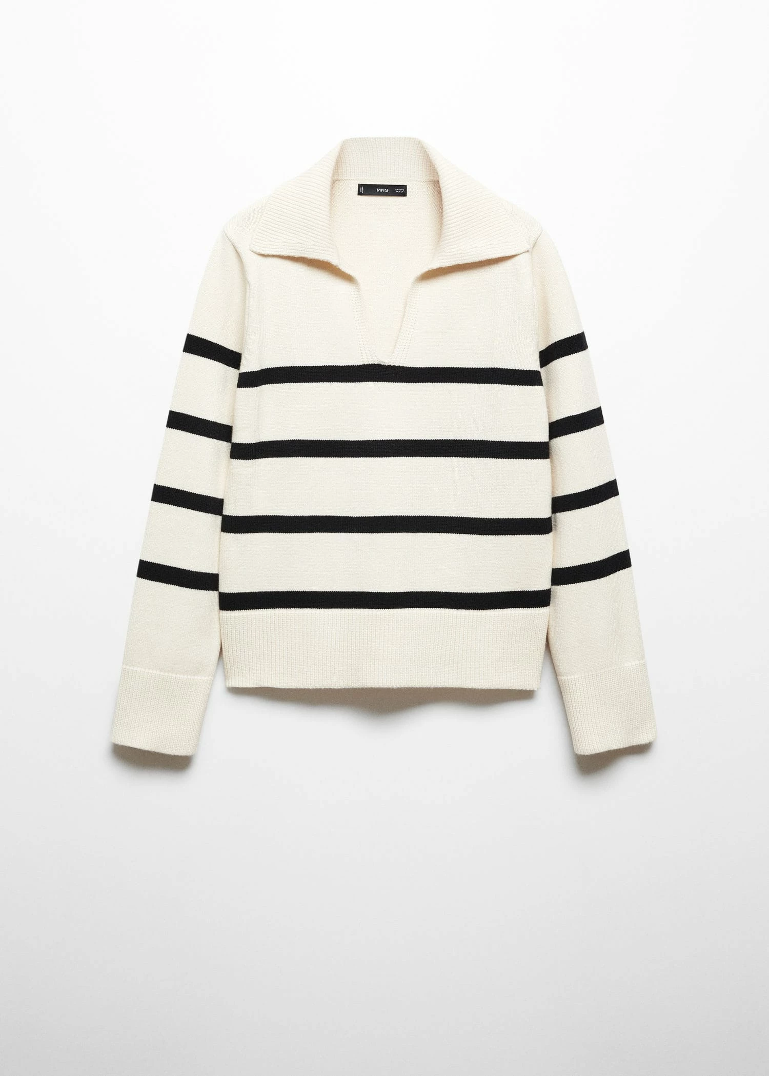 Pull-over Rayures Col Polo 12 Pull-over Rayures Col Polo – Image 10