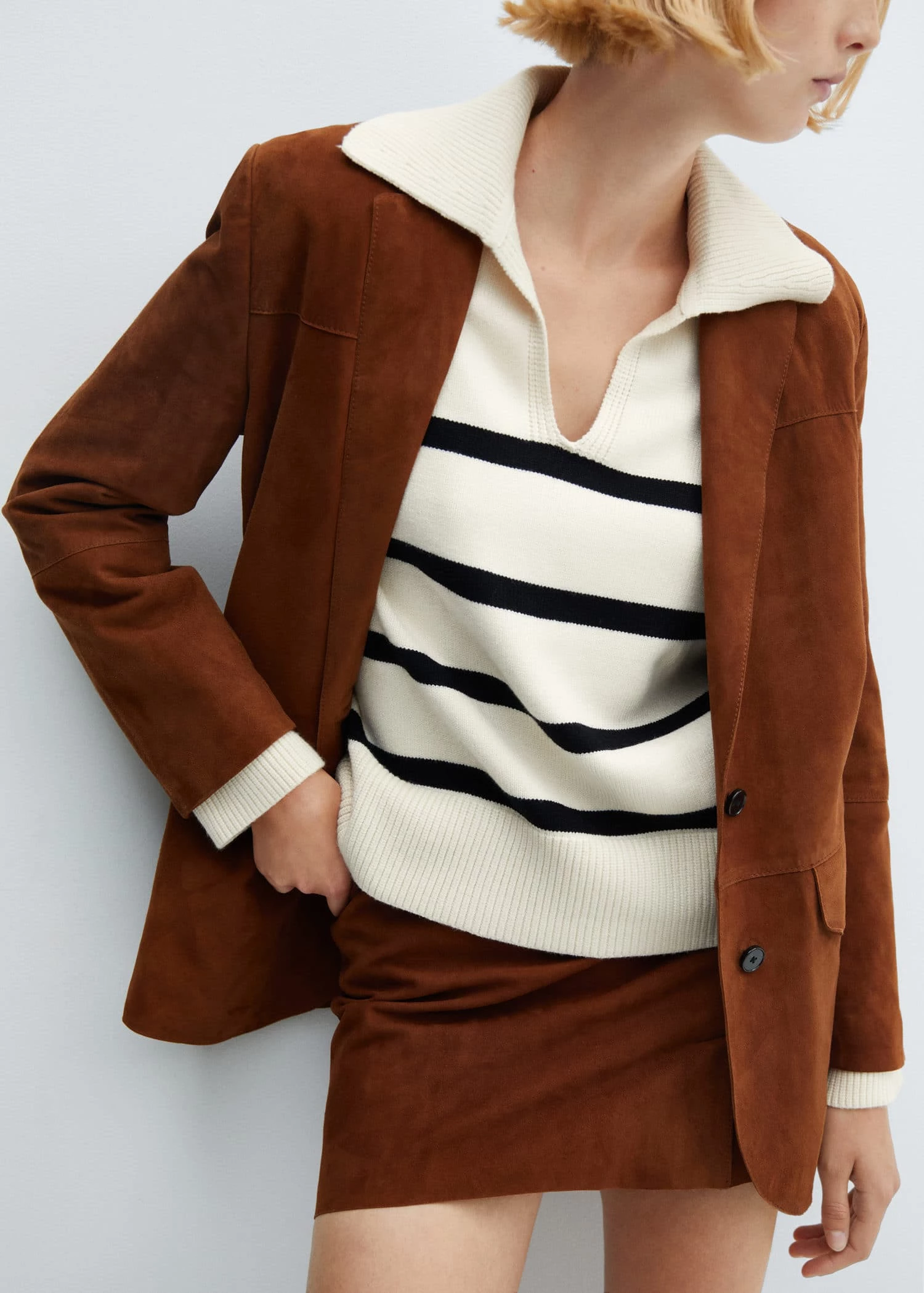 Pull-over Rayures Col Polo 7 Pull-over Rayures Col Polo – Image 5