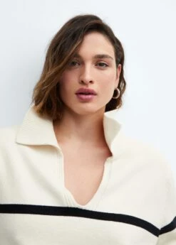 Pull-over Rayures Col Polo 25 Pull-over Rayures Col Polo -Promos Mango Boutique 57007754 05 D4