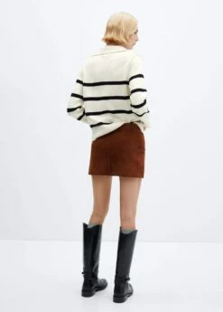 Pull-over Rayures Col Polo 21 Pull-over Rayures Col Polo -Promos Mango Boutique 57007754 05 R