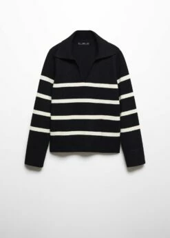 Pull-over Rayures Col Polo 35 Pull-over Rayures Col Polo -Promos Mango Boutique 57007754 99 B