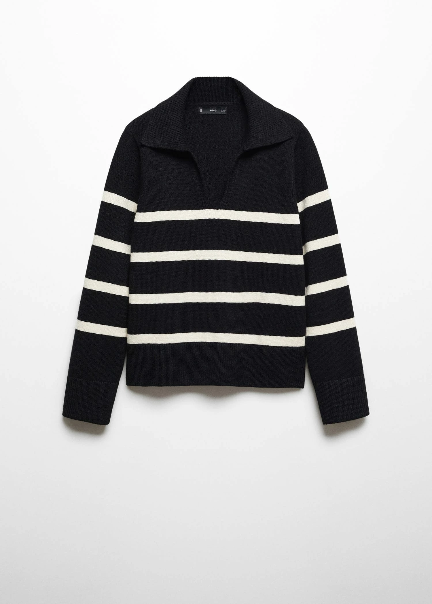 Pull-over Rayures Col Polo 19 Pull-over Rayures Col Polo – Image 17