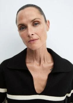 Pull-over Rayures Col Polo 32 Pull-over Rayures Col Polo -Promos Mango Boutique 57007754 99 D1