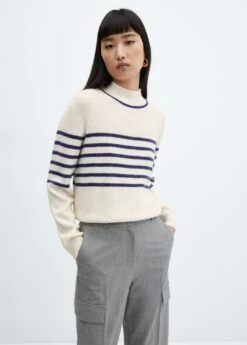 Pull-over Rayures Col Montant 21 Pull-over Rayures Col Montant -Promos Mango Boutique 57007755 56