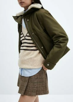 Pull-over Rayé Col En V -Promos Mango Boutique 57007756 07 D6