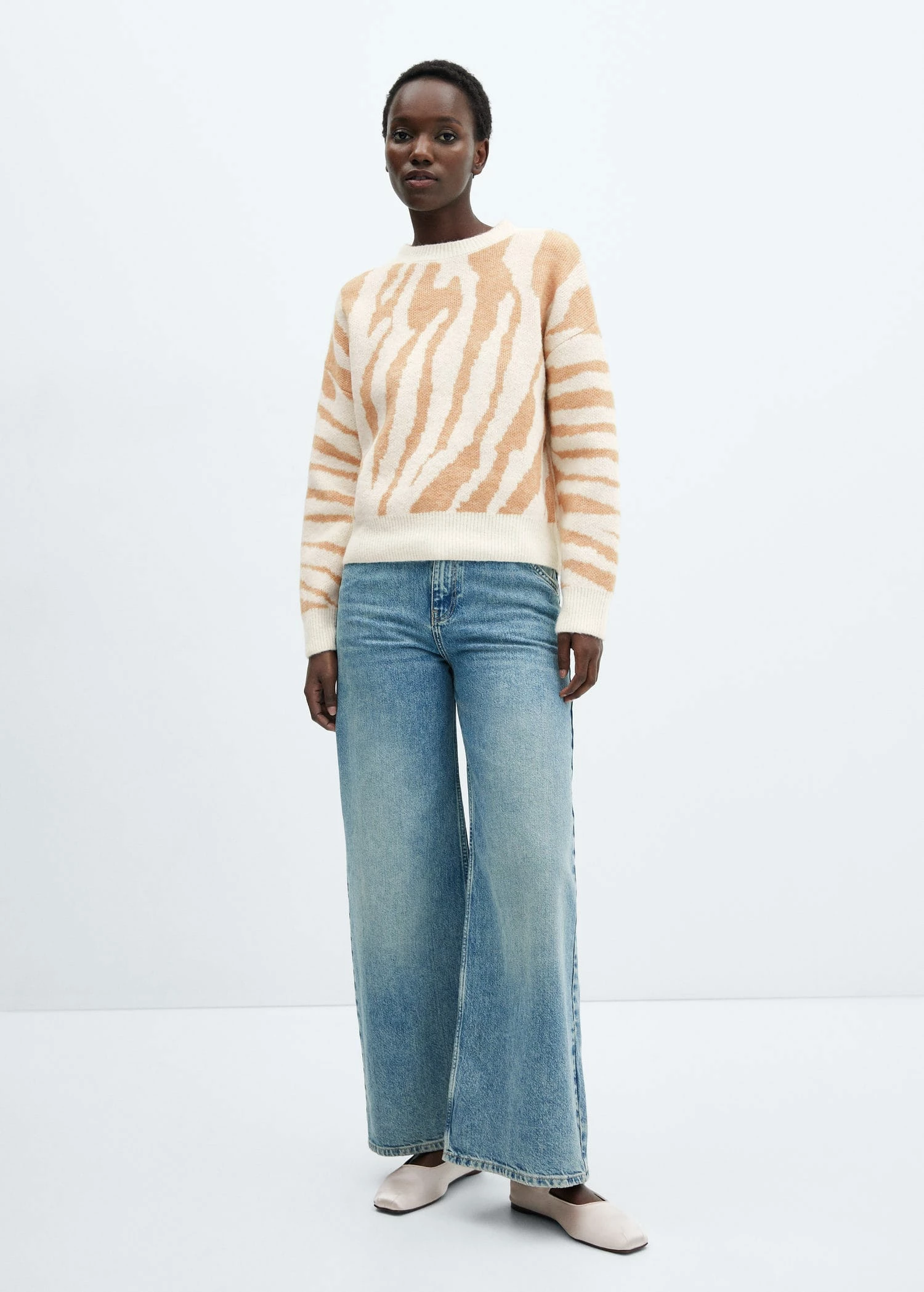 Pull-over Maille Imprimé Animal 4 Pull-over Maille Imprimé Animal – Image 2