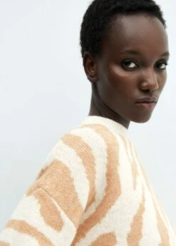 Pull-over Maille Imprimé Animal 12 Pull-over Maille Imprimé Animal -Promos Mango Boutique 57007757 07 D1