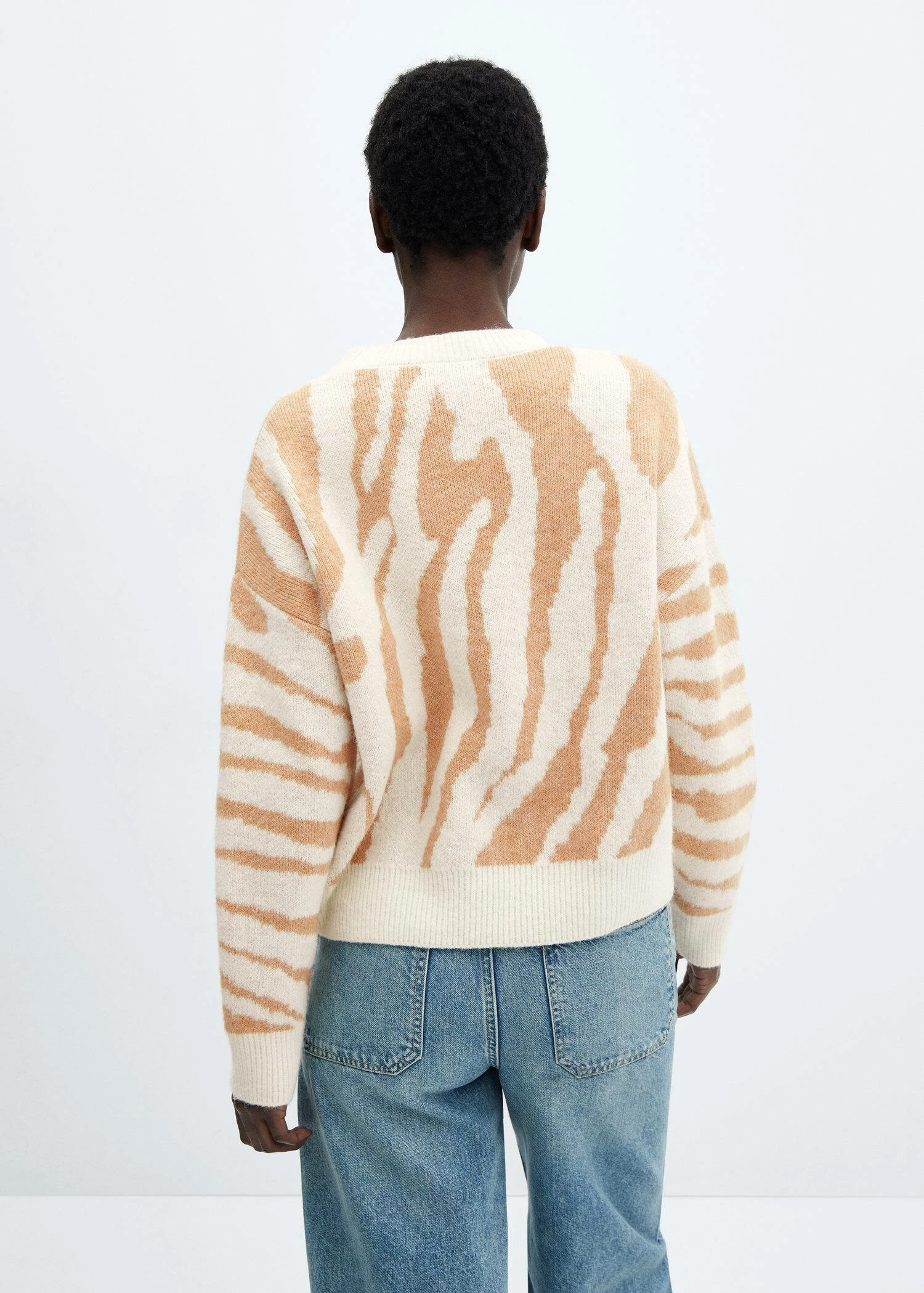 Pull-over Maille Imprimé Animal 5 Pull-over Maille Imprimé Animal – Image 3