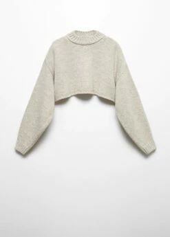 Pull-over Crop Col Rond -Promos Mango Boutique 57007761 06 B