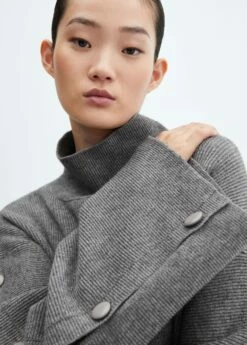 Pull-over Manches Boutonnées -Promos Mango Boutique 57007769 92 D6