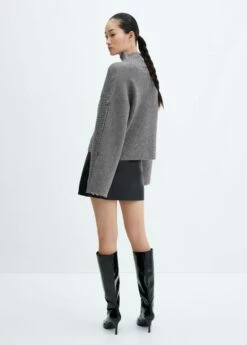 Pull-over Manches Boutonnées -Promos Mango Boutique 57007769 92 R