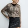 Pull-over Col V Foil -Promos Mango Boutique 57007778 CO
