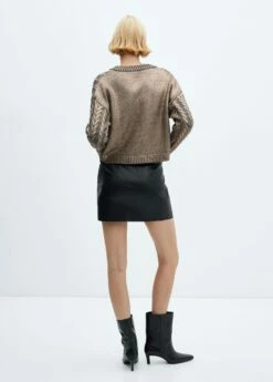 Pull-over Col V Foil -Promos Mango Boutique 57007778 CO R