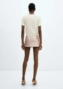 Pull-over Fausse Fourrure Manches Courtes -Promos Mango Boutique 57009095 05 R