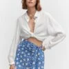 Minijupe Imprimée Perles -Promos Mango Boutique 57010081 52