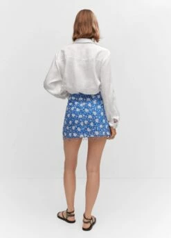 Minijupe Imprimée Perles -Promos Mango Boutique 57010081 52 R