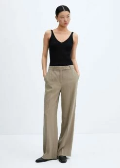 Top Maille Col V -Promos Mango Boutique 57010252 99 99999999 01