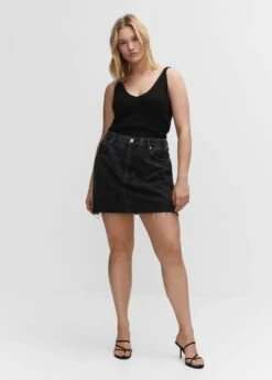 Top Maille Col V -Promos Mango Boutique 57010252 99 D3