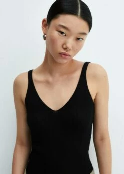 Top Maille Col V -Promos Mango Boutique 57010252 99 R