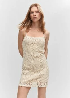Robe Courte Crochet 25 Robe Courte Crochet -Promos Mango Boutique 57010279 05