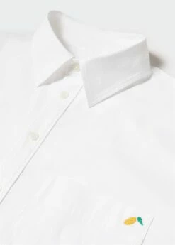 Chemise Oversize Détail Brodé 12 Chemise Oversize Détail Brodé -Promos Mango Boutique 57010424 02 D8