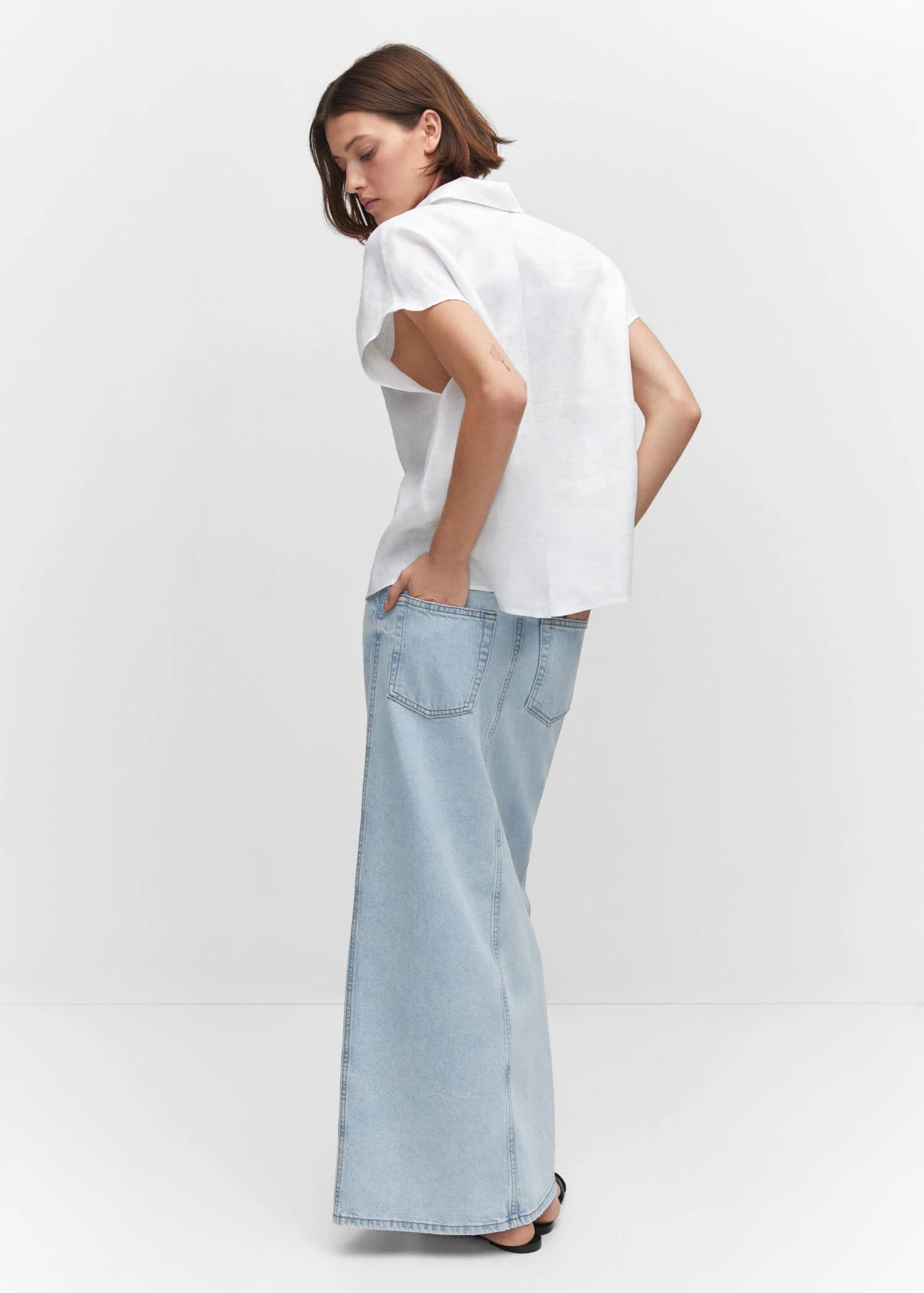 Chemise Lin Manches Courtes 11 Chemise Lin Manches Courtes – Image 9