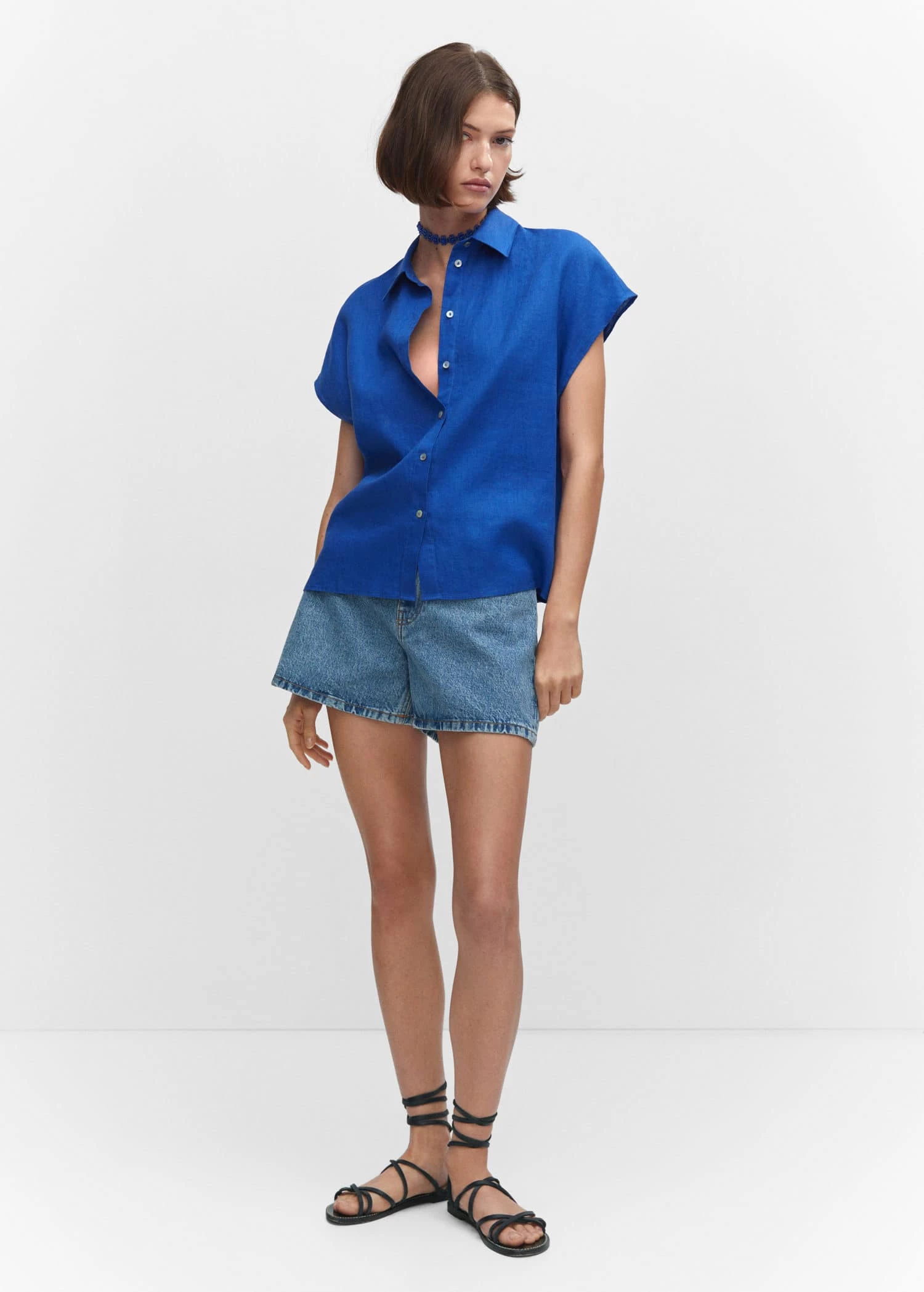 Chemise Lin Manches Courtes 4 Chemise Lin Manches Courtes – Image 2