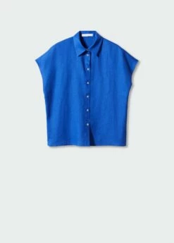 Chemise Lin Manches Courtes 20 Chemise Lin Manches Courtes -Promos Mango Boutique 57010719 52 B