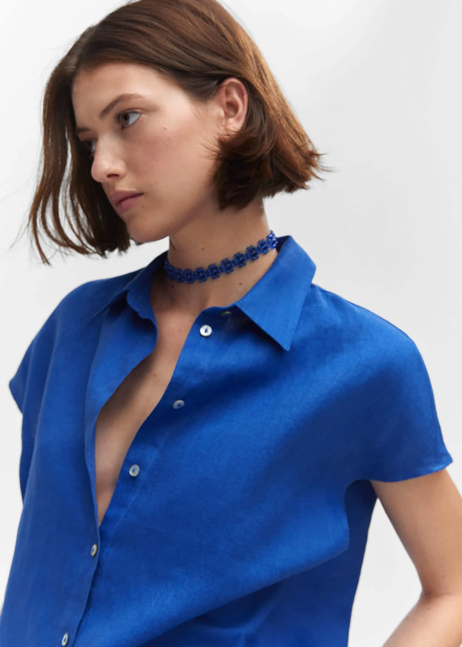 Chemise Lin Manches Courtes 6 Chemise Lin Manches Courtes – Image 4