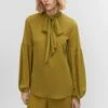 Blouse Lavallière Manches Bouffantes -Promos Mango Boutique 57010726 36