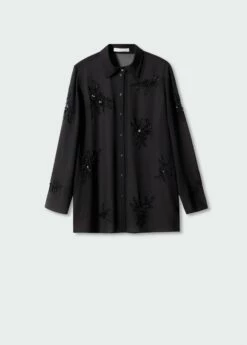 Chemise Détails Perlés -Promos Mango Boutique 57010734 99 B