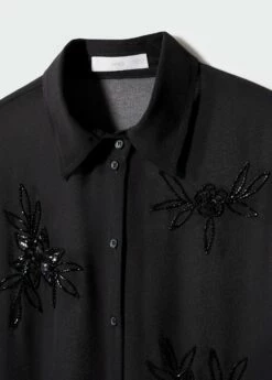Chemise Détails Perlés -Promos Mango Boutique 57010734 99 D8