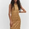 Robe Lurex Emmanchures Américaines -Promos Mango Boutique 57010753 CO
