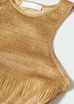 Robe Lurex Emmanchures Américaines 12 Robe Lurex Emmanchures Américaines -Promos Mango Boutique 57010753 CO D8