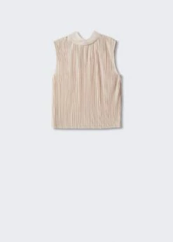 Haut Plissé Nœud -Promos Mango Boutique 57010763 05 B