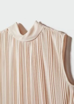 Haut Plissé Nœud -Promos Mango Boutique 57010763 05 D8