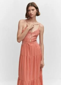 Robe évasée Brodée